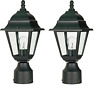 031679 Nuvo One Light Post Lantern Black 810744031679