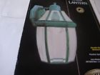 240-838 046335807228 Hampton Bay Solid Brass Outdoor Lantern With Green 240-838 046335807228 Hampton Bay Solid Brass Outdoor Lantern With Green
