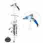 101246 Solar Lights Tools Option Color-changing Dolphin Wind Chime Home Decoration 875518003009