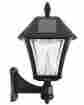 105033-5 Gama Sonic Outdoor Solar Post Wall Light Black Fixture Warm-white Led Automatic On Off Lamp 0853153005343