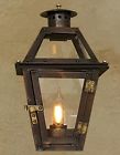12 Copper Lantern-standard Bracket-flamebulb Gas 12 Copper Lantern-standard Bracket-flamebulb Gas
