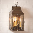 129-3br Irvins Tinware Marthas Outdoor Wall Lantern Weathered Brass New Free