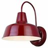 1545283 Red Metal Shade Wall Light Indoor Deck Porch 789971545283