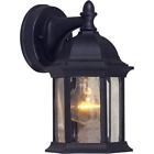 1776-01-04 Forte Lighting Series Black Outdoor Wall Light 093185041838