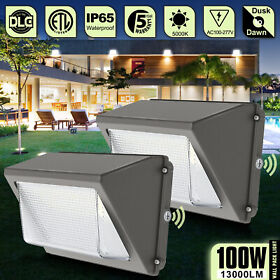 Ngwp-100w 2 Pack 100w Led Wall Lights 400w Hps Equivalent 5000k Security Flood