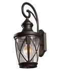 20.38-in 737995394264 Allen New Fixture Roth Castine H Rubbed Bronze Outdoor Wall Light