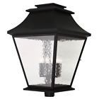 20254-04 Livex Lighting Hathaway Black Outdoor Post Lantern 847284042766