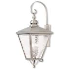 2036-91 Livex Lighting Cambridge Brushed Nickel Outdoor Wall Lantern 847284051980