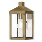 20581-01 Livex Lighting Nyack Antique Brass Outdoor Wall Lantern 847284056077 20581-01 Livex Lighting Nyack Antique Brass Outdoor Wall Lantern 847284056077
