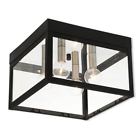 20589-04 Livex Lighting Nyack Black Outdoor Ceiling Mount 847284056404