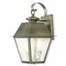 2165-29 Livex Lighting Mansfield Vintage Pewter Outdoor Wall Lantern 847284052024