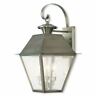 2168-29 Livex Lighting Mansfield Vintage Pewter Outdoor Wall Lantern 847284052062