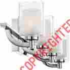 Klt8604c 22142 Quoizel Bathroom Vanity Fixture 4 Light Clear Glass Shade Chrome Finish Home Bath Decor 744022422142