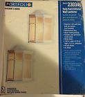 230346 Exterior Wall Lanterns. Item White. Portfolio Twin