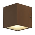 232537 Slv Sitra Cube Wall Light Rust 4024163112543