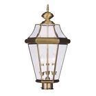 2364-01 Livex Lighting Georgetown Antique Brass Outdoor Post Mount 847284004078 2364-01 Livex Lighting Georgetown Antique Brass Outdoor Post Mount 847284004078