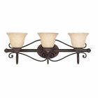25692 Bronze Bath Bar Light 3 Harvest Bathroom Vanity Jewelry Fixture Triarch