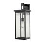 2602-pbk Millennium Lighting Outdoor Wall Sconce Dimmable Metal Clear 842639024299