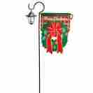 26289 Collections Etc Merry Christmas Solar Wreath Flag Garden Stake By 842022101316