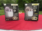 280-740 Hampton Bay Two Jelly Jar Light Fixture Outdoor Wall Entry
