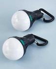 284076 Unbranded Set Of Two Black Led Hanging Lights Outdoor Garage