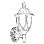 2868-ag Designers Fountain Cast Aluminum Wall Lantern Capella Collec 046335838734