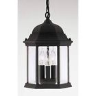 2984-bk Designers Fountain Devonshire Black Outdoor Pendant 046335868823