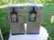 310-05 Prime Aluminum Outdoor Wall Light Exterior Lantern Glass Porch Lamp For Pair In Box 081069031051