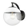 3219-1w Blk-wht Golden Lighting Light Wall Sconce Dixon 844375062474 3219-1w Blk-wht Golden Lighting Light Wall Sconce Dixon 844375062474