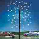 32797 Collections Etc Solar Outdoor Willow Branch Tree White Lights