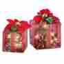 35940 Collections Etc Solar Holiday Gift Boxes Set Of 2