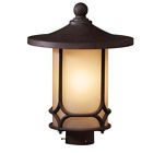 7379952 39376 Kichler Aged Bronze And Light Umber Glass Exterior 737995393762
