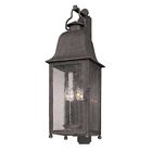 B3213 4 Wall Light Aged Larchmont Troy Pewter Outdoor Lighting