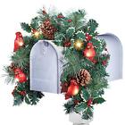 40662 Collections Etc Christmas Floral Mailbox Decoration With Cardinals 696397854298