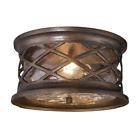 42037-2 Elk Lighting Barrington Gate Hazelnut Bronze Outdoor Flush 748119020396