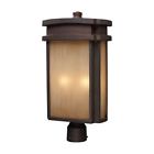 42144-2 Elk Lighting Sedona Clay Bronze Outdoor Post Mount 748119421445 42144-2 Elk Lighting Sedona Clay Bronze Outdoor Post Mount 748119421445