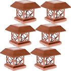 4321925171 Outdoor Post Lights Summit Solar Cap For Wood 841478134077