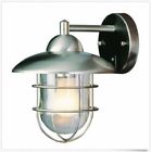 4371 Portfolio Wall Lantern Outdoor Light Fixture Porch Lighting Aluminum Patio Stainless Steel 736916212519