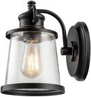 44127 Globe Electric Outdoor Wall Sconce Bronze Led Clear 0058219441275