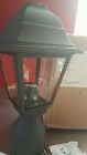4414 Trans Globe Lighting Transglobe Bk Post Head With Beveled Glass Shade Black Finished 736916694124 4414 Trans Globe Lighting Transglobe Bk Post Head With Beveled Glass Shade Black Finished 736916694124