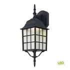 4420-1bk-led Hampton Bay Led Wall Lantern Black Outdoor Victorian 736916634632