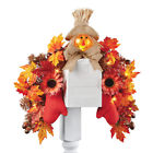 44433 Collections Scarecrow Solar Mailbox Swag With Leaves And 191121139011