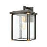 46722-1 Elk Lighting Vincentown Large Sconce Black And Brushed 748119134468