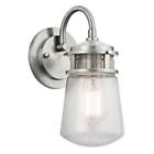 49444ba Kichler Lyndon Brushed Aluminum Outdoor Wall Sconce 783927452380