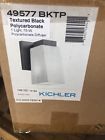 49577bktp 49477 Bktp Kichler Light Outdoor Wall Lantern In Textured Black Polycarbonate