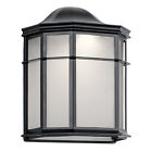 49898bkled Kichler Kent Black Led Medium Outdoor Wall Light 783927540360