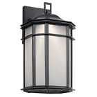49899bkled Kichler Kent Black Led Medium Outdoor Wall Light 783927540353