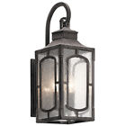 49930wzc Kichler Bay Village Weathered Zinc Small Outdoor Wall 783927540506