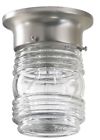 54-4700 Hardware House Jelly Jar Outdoor Light Fixture Satin Nickel Finish