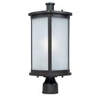55750fsbz 55750 Maxim Fsbz Terrace Post Light With Seedy Glass 783209120082